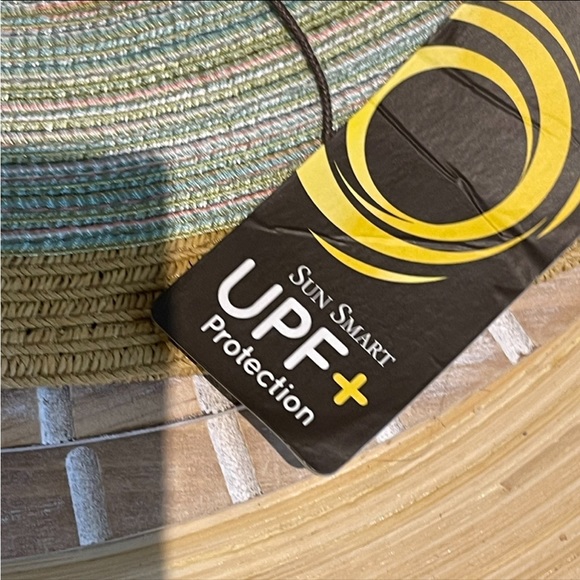 Sun and Sand Hat Straw Natural Beach Cruise Adjust UPF 50 new - Picture 8 of 12